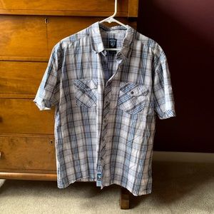 Kuhl men’s short sleeve button down shirt